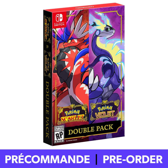 *PRÉCOMMANDE* Pokemon Scarlet & Pokemon Violet Double Pack (Nintendo Switch) - RetroMTL