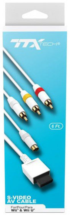 Gold Plated S-Video & AV Cable [TTX] (Nintendo Wii / Wii U)